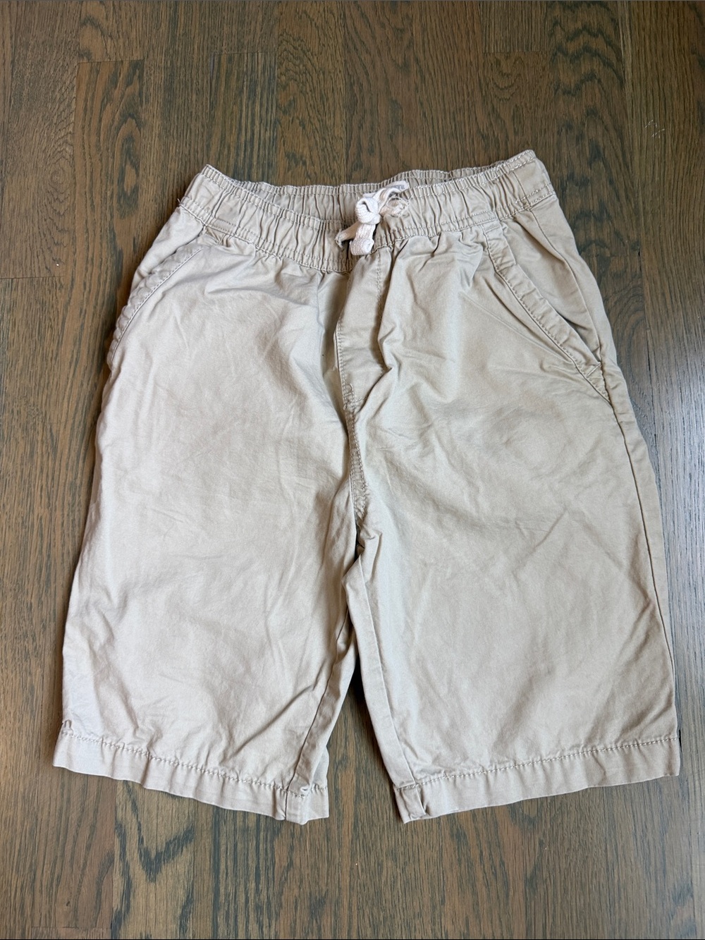 Drawstring Casual Shorts - Beige